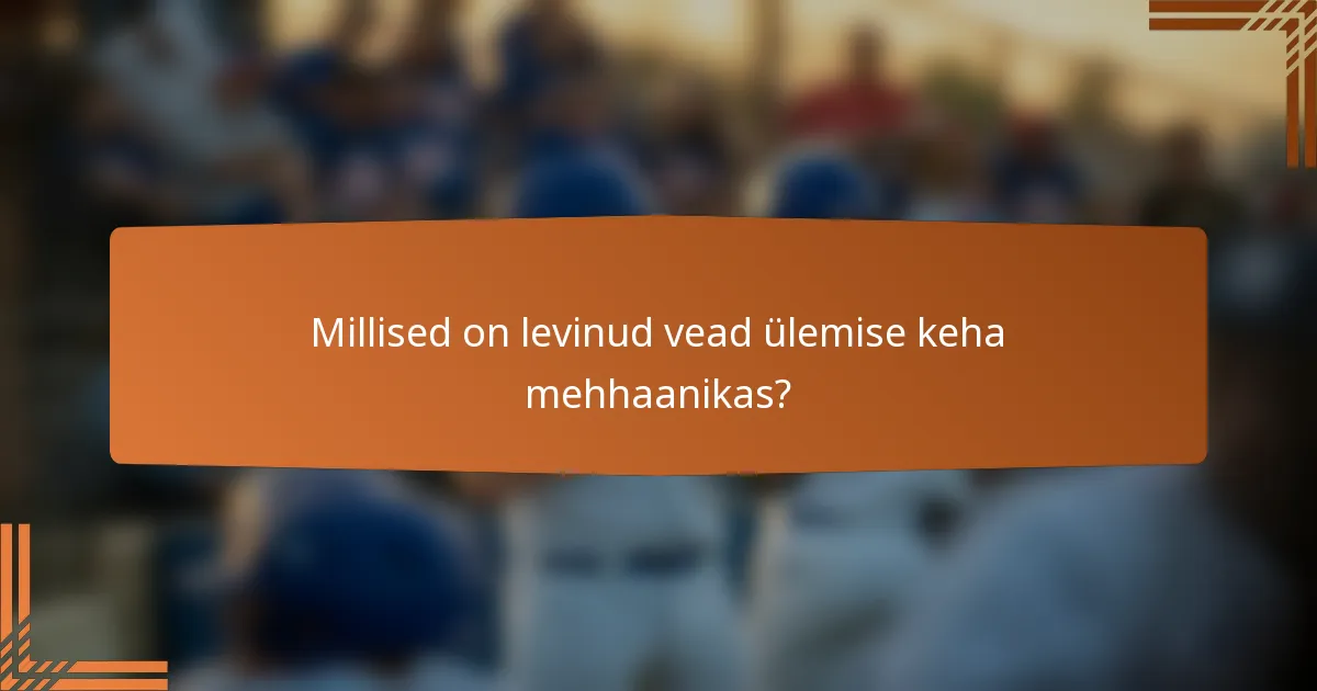 Millised on levinud vead ülemise keha mehhaanikas?