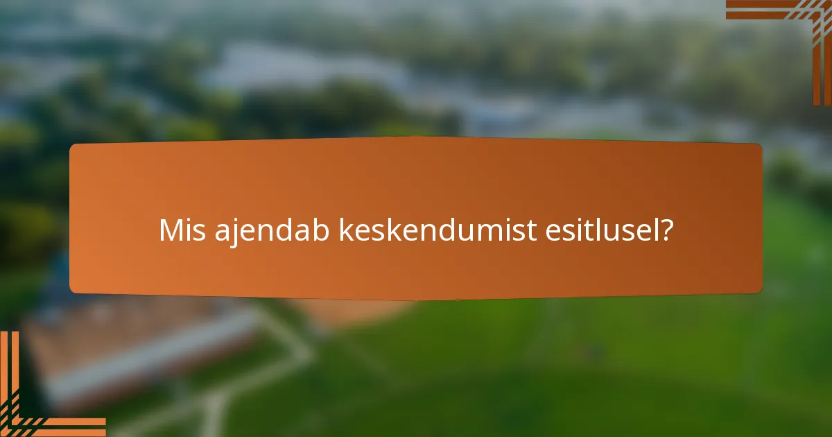 Mis ajendab keskendumist esitlusel?